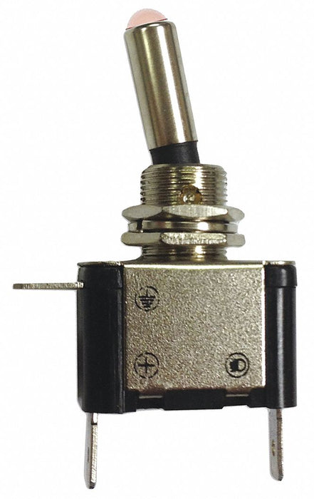 Toggle Switch 1/4 Male Terminal Silver