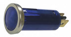 Stop/Turn/Tail Light Round Blue 5/8 L