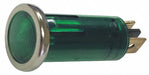 Stop/Turn/Tail Light Round Green 5/8 L