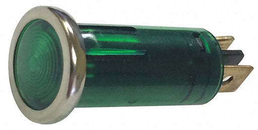 Stop/Turn/Tail Light Round Green 5/8 L