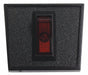 Rocker Switch SPST Panel Mount Red