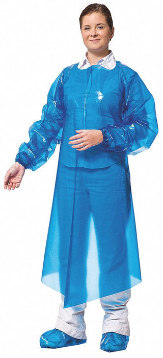 Gown XL Blue Polyolefin PK50