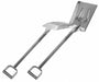 SS Shovel 40 in L D Handle