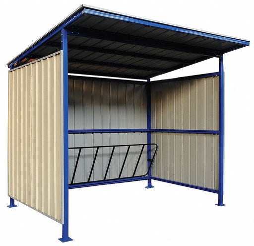 Bicycle Storage Shed 96x91x100.4in Slope