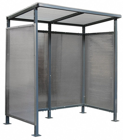 Smoking Shelter 77 inx84 inx46 in Slope