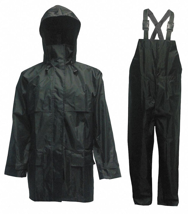 Rain Suit w/Jacket/Bib Unrated Black M