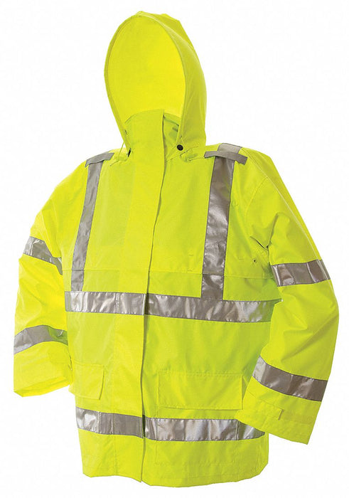 H7524 Rain Jacket Class 3 Type R Ylw/Grn S