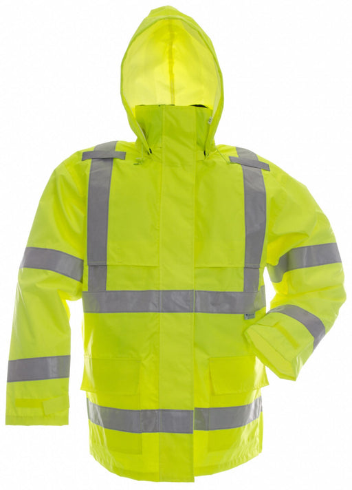 H7524 Rain Jacket Class 3 Type R Ylw/Grn XL