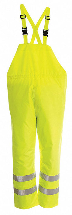H7529 Rain Bib Overall Class E Yellow/Green M