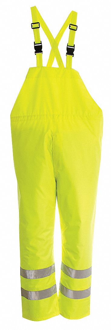 H7529 Rain Bib Overall Class E Yellow/Green L