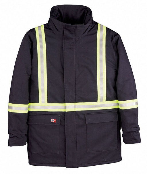 Flame-Resistant Parka Insulated S Navy