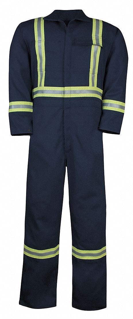 FR Coverall with Reflective Tape L