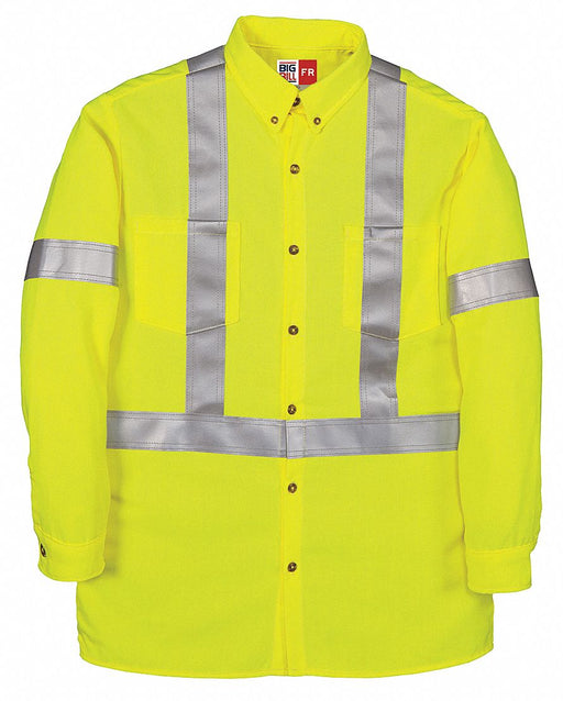 H5832 FR Long Sleeve Shirt Yellow L Button