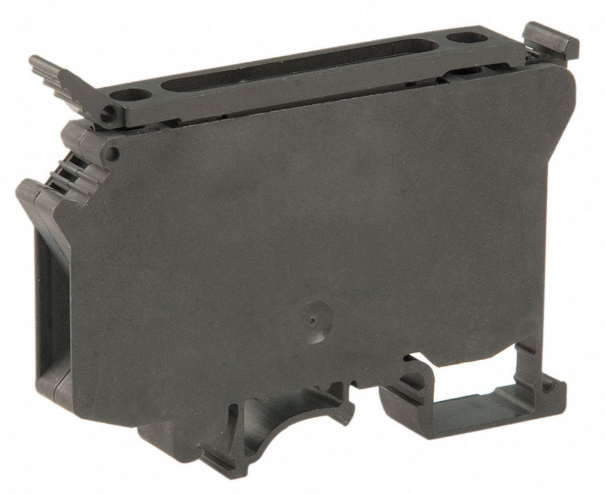 TerminalBlock 10A Black 600V DINRail