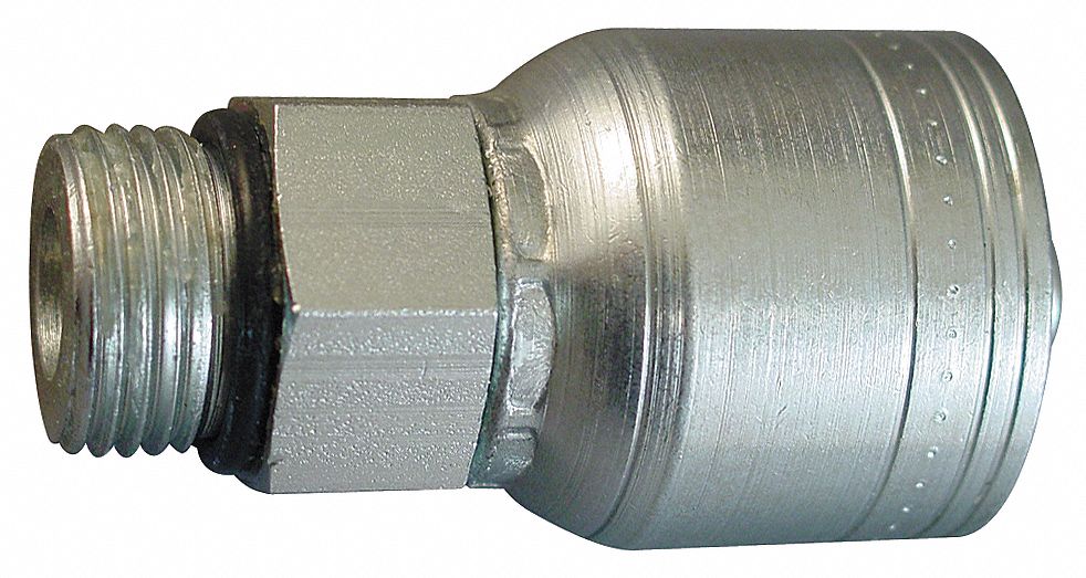 Crimp Fitting 3/8 I.D. 3/4 M ORB