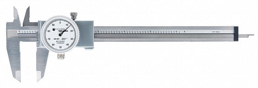 N1167 Dial Caliper Stainless Steel White