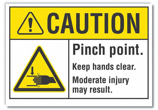Caution Sign 10inx14in Non-PVC Polymer