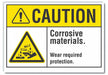 Caution Sign 10inx14in Non-PVC Polymer