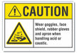 Caution Sign 7inx10in Non-PVC Polymer