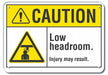 Caution Sign 10 inx14 in Plastic