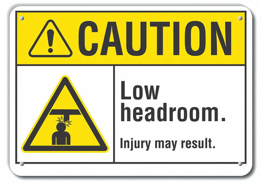 Caution Sign 10 inx14 in Plastic