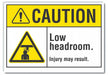 Caution Sign 10in x 14in Non-PVC Polymer