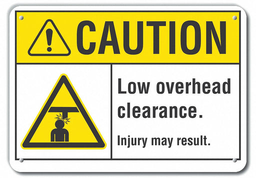 Caution Sign 10 inx14 in Plastic