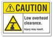 Caution Sign 7inx10in Non-PVC Polymer