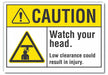 Caution Sign 7inx10in Non-PVC Polymer