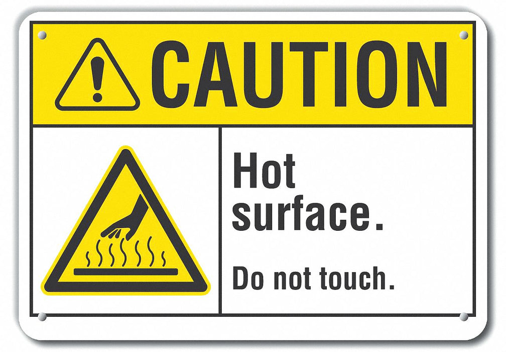 Caution Sign 7 inx10 in Plastic
