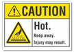 Caution Sign 10inx14in Non-PVC Polymer