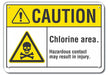 Caution Sign 7 inx10 in Plastic