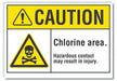 Caution Sign 7inx10in Non-PVC Polymer