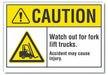 Caution Sign 7inx10in Non-PVC Polymer