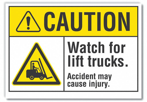 Caution Sign 10in x 14in Non-PVC Polymer