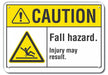 Caution Sign 10 in x 14 in Plastic