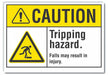 Caution Sign 7inx10in Non-PVC Polymer