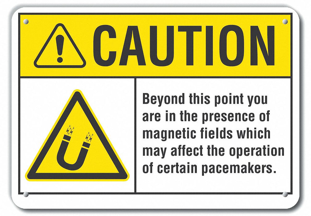 Caution Sign 10 inx14 in Plastic