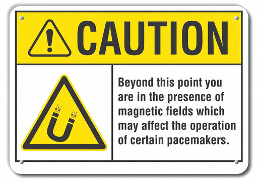 Caution Sign 10 inx14 in Plastic