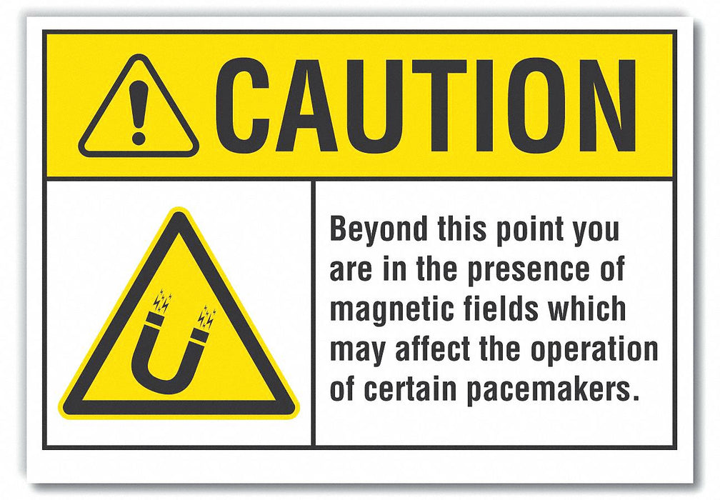 Caution Sign 7inx10in Non-PVC Polymer