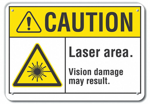 Caution Sign 10 in x 14 in Plastic