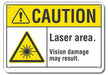 Caution Sign 7 in x 10 in Plastic