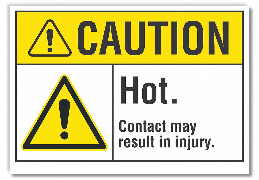 Caution Sign 10in x 14in Non-PVC Polymer