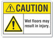 Caution Sign 10in x 14in Non-PVC Polymer