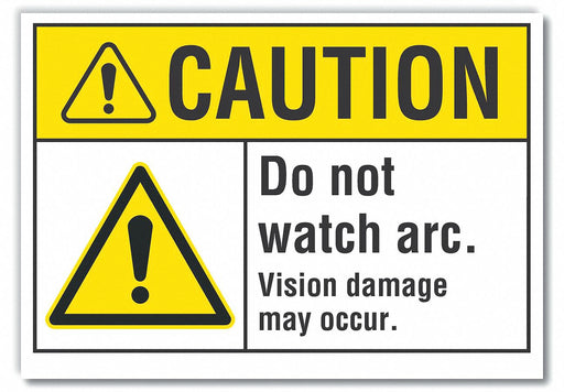 Caution Sign 7in x 10in Non-PVC Polymer