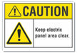Caution Sign 10inx14in Non-PVC Polymer