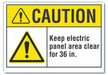 Caution Sign 10inx14in Non-PVC Polymer