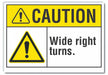 Caution Sign 10inx14in Non-PVC Polymer