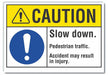 Caution Sign 10inx14in Non-PVC Polymer