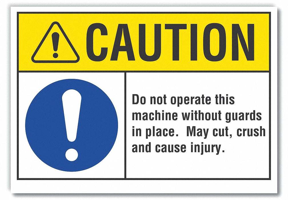 Caution Sign 10inx14in Non-PVC Polymer